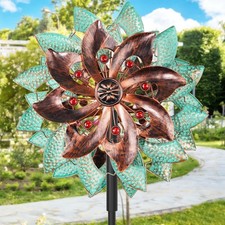 Wind Spinner Metal Large Kinetic Wind Sculpture Spinner Yard Art Outdoor Decor