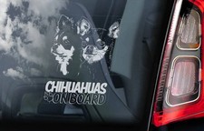 Free shipping Chihuahua pair exterior car sticker 140 100mm exterior car sticker