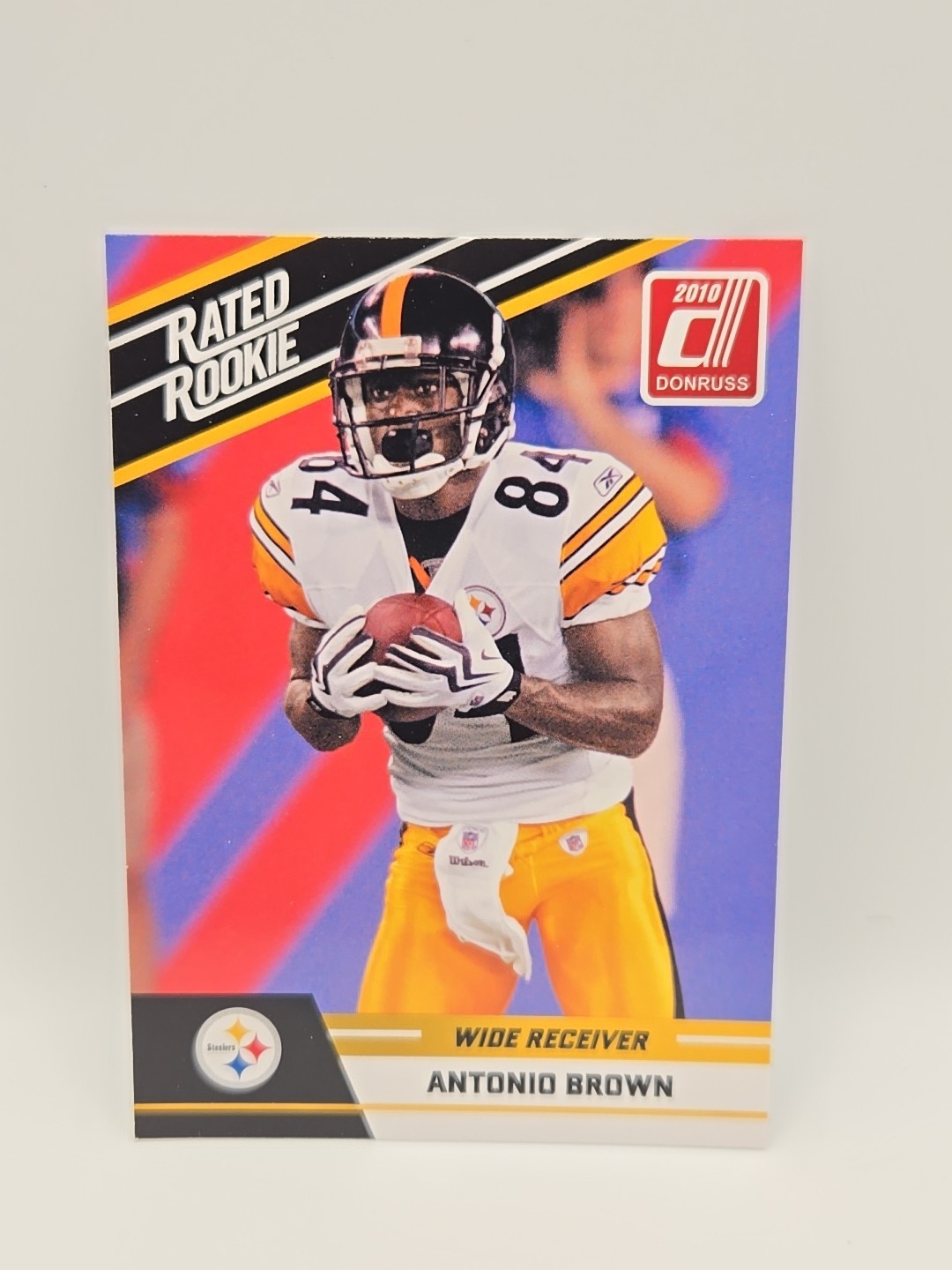 Antonio Brown 2010 Donruss Rated Rookie Card #6.  Steelers Football