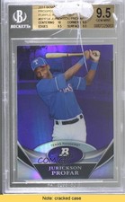 2011 Bowman Platinum Retail Purple Refractor Jurickson Profar BGS 9.5 READ u2h