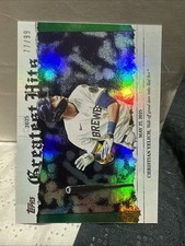 2025 Topps Greatest Hits Green /99 Christian Yelich GH-5 Brewers
