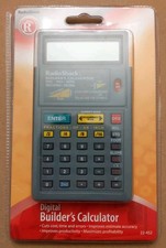 Radioshack Digital Builders Calculator Diagonal 22-452 NIB