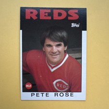 Topps 1986 Pete Rose #741 Cincinnati Reds MLB Baseball Card Base Set Checklist