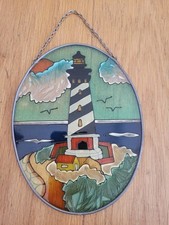 Stained Glass Lighthouse Suncatcher