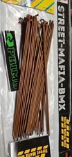 PRIMO Brown BMX BIKE SPOKES 40 count 194mm 14G FORGED Fit 4X 36h wheels S M NEW