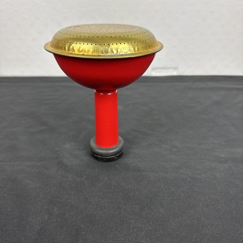 Vtg. Red Watering Can Spout Brass Metal Approx. 6” Tall #TB49
