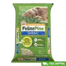 Natural Non-Clumping Pine Pellet Cat Litter Lightweight Odor Control Safe Paws