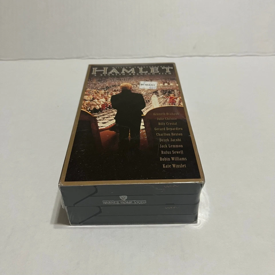 Sealed Hamlet VHS Kenneth Branagh Film William Shakespeare Movie Sealed New Foto 2 de 4