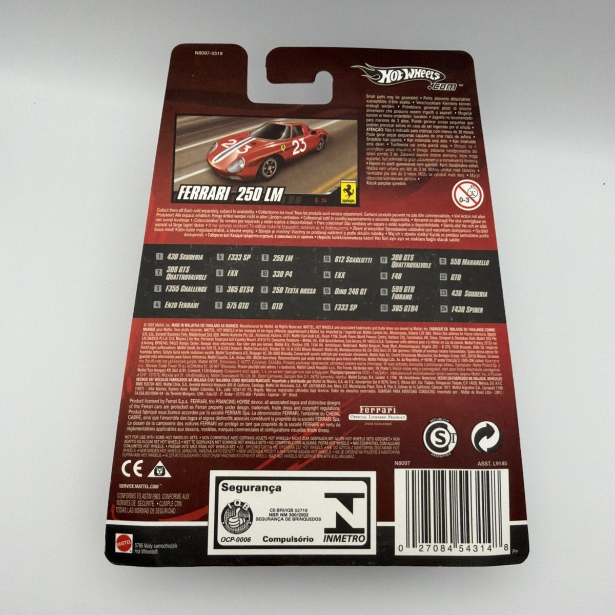 🇮🇹Hot Wheels Red Ferrari Racer 250 LM rare 1:64 | eBay
