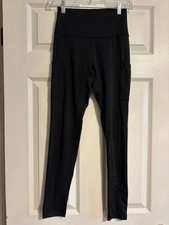 Aerie Chill Play Move High Waisted Pocket Leggings Black Womens Small S
