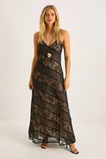 Nastygal Black Maxi Dress Womens Day To Night Dresses