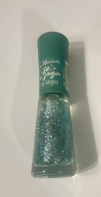 Marchetti Blue Glitter Nail Polish 8ml Glitter Effect Aqua Alegria Long Lasting