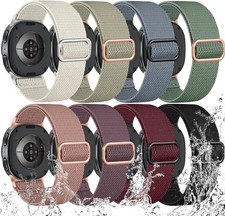 8 Pack Soft Nylon Elastic Bands for Samsung Galaxy Watch 8 40mm 44mm Classic