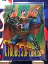 R-7 CYBORG SUPERMAN 2026 Fleer Ultra DC Superman '95 RETRO BLUE