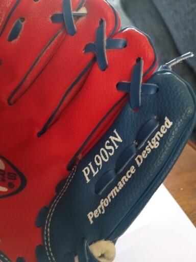 T-Ball Glove RHT Childs Rawlings Baseball PL90SN Red & Black NOS New !