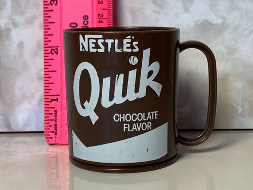 Vintage Nestle Quick Chocolate Flavor Mini Plastic Cup Mug - 第 3/6 張圖片