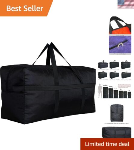 Extra Large Storage Duffle Bag with Zippers and Handles, Big Foldable Duffle ...