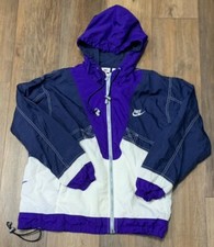 VTG Nike Full Zip Windbreaker Jacket Women's M Rare 90's Retro Sports Athleisure