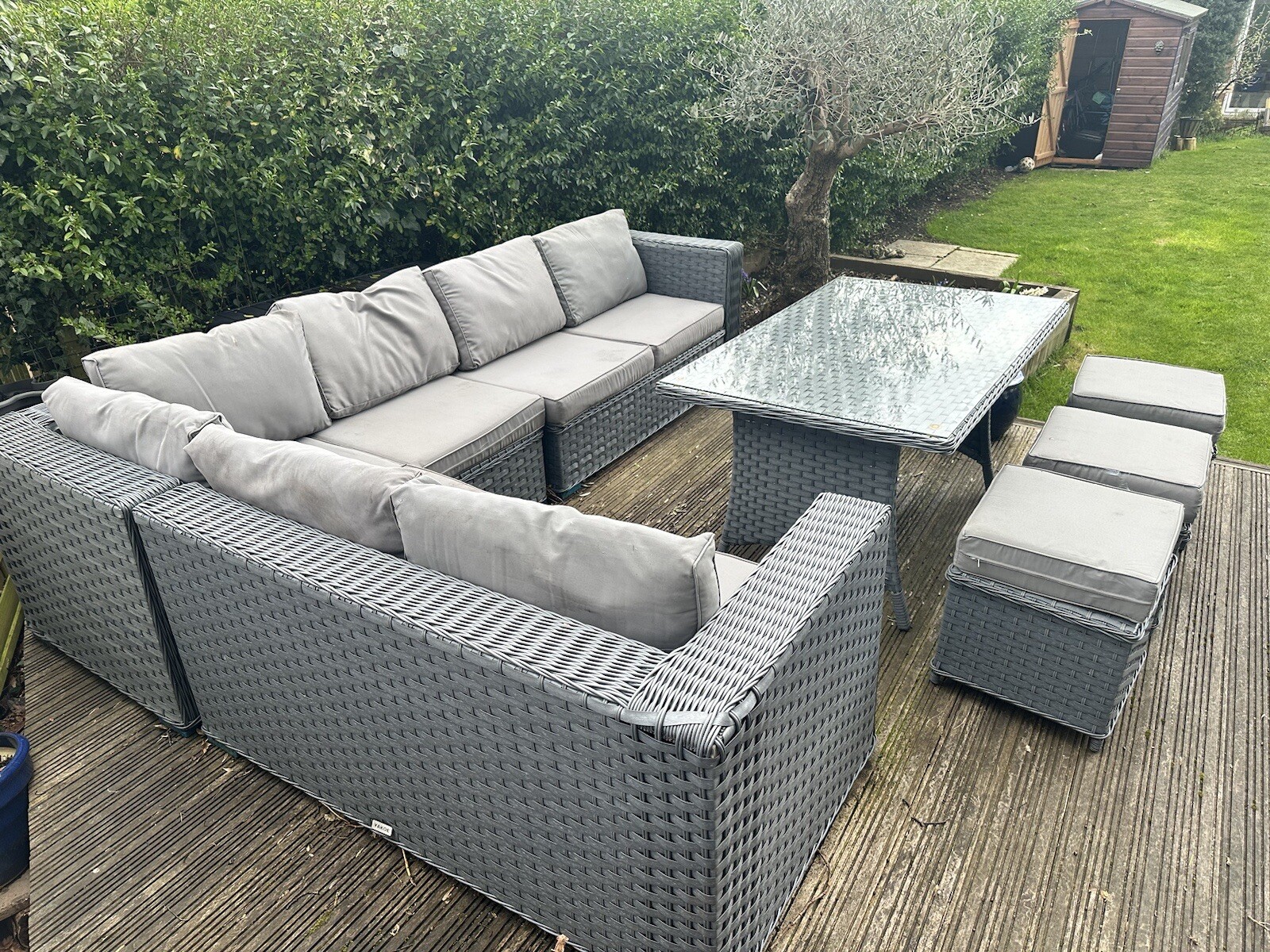 Yakoe Rattan Garden Furniture Sofa Set eBay