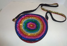 Glitter Sequin Round Shoulder Bag Purse