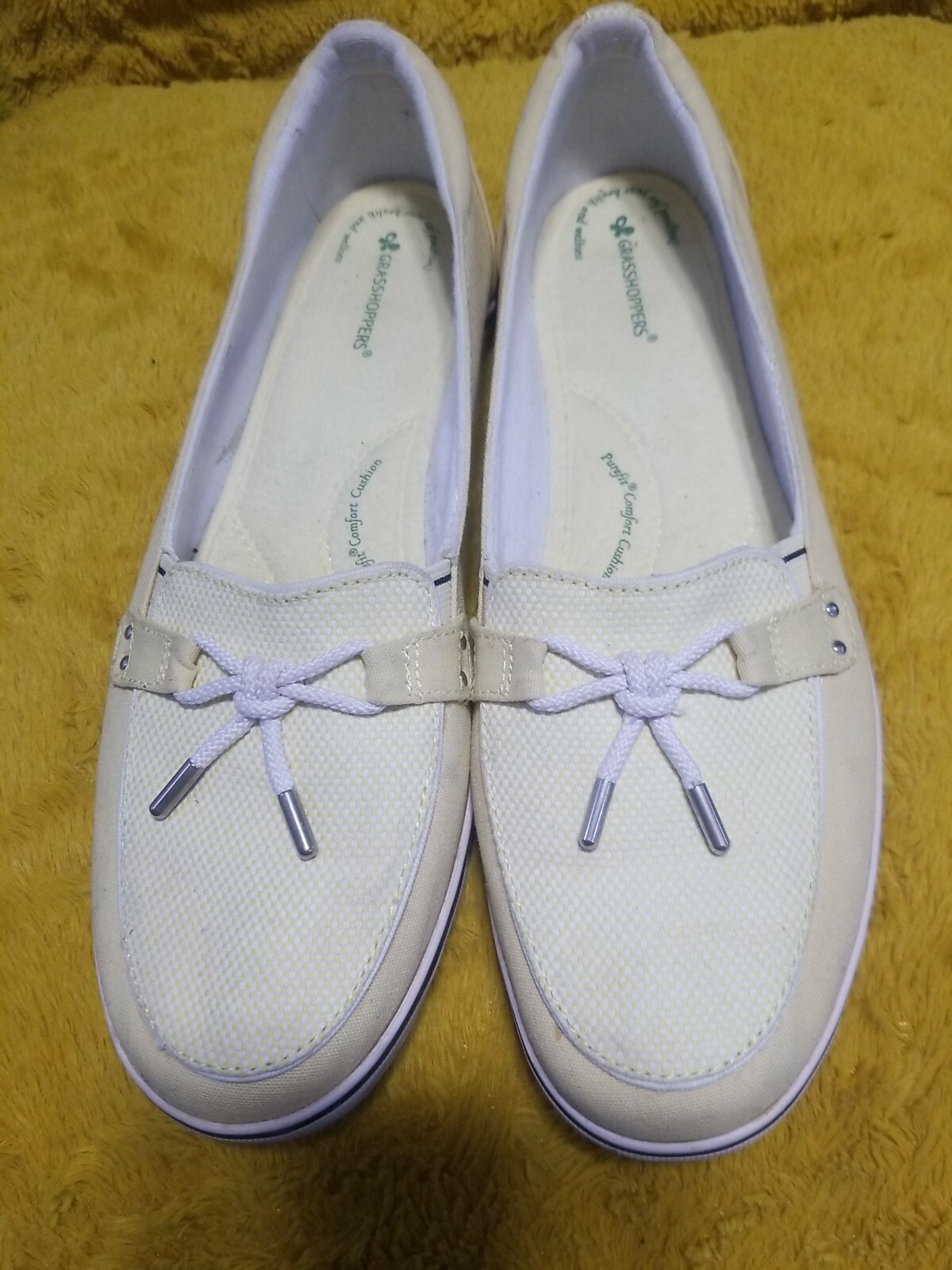 Shoes Pale Yellow Tennis Shoes SlipOn Ca… Gem