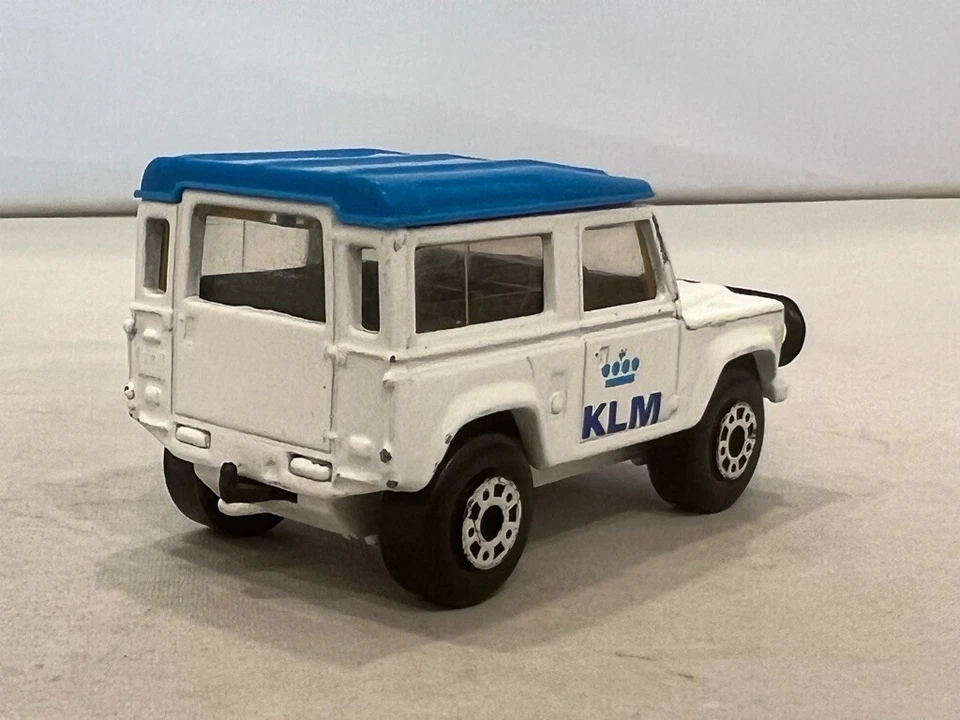 Matchbox Superfast White Land Rover Ninety KLM Airlines Promo HTF Near Mint - Image 4 of 4