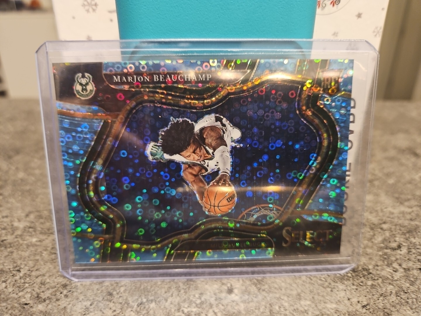 2022 Select Courtside Light Blue Disco Prizm /99 MarJon Beauchamp #283 Rookie RC