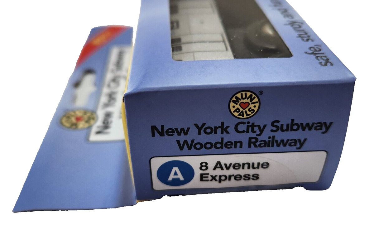 Train En Bois Pour Enfant Munipals Wooden Mp01-11rb NYC MTA Subway