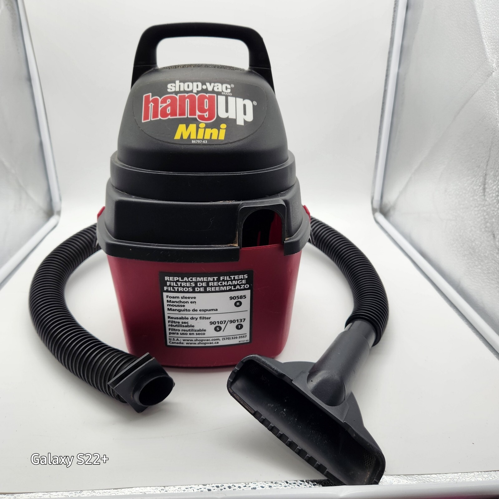 Shop Vac Hangup Mini 1 Gallon Wet Dry Vacuum Model 2E200 Portable eBay