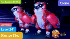 ark ascended pve Extinction Snow Owl Level 24...