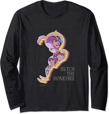 The Adventures of Hutch the Honeybee T-shirt Black Long Sleeve Tatsunoko JP LTD