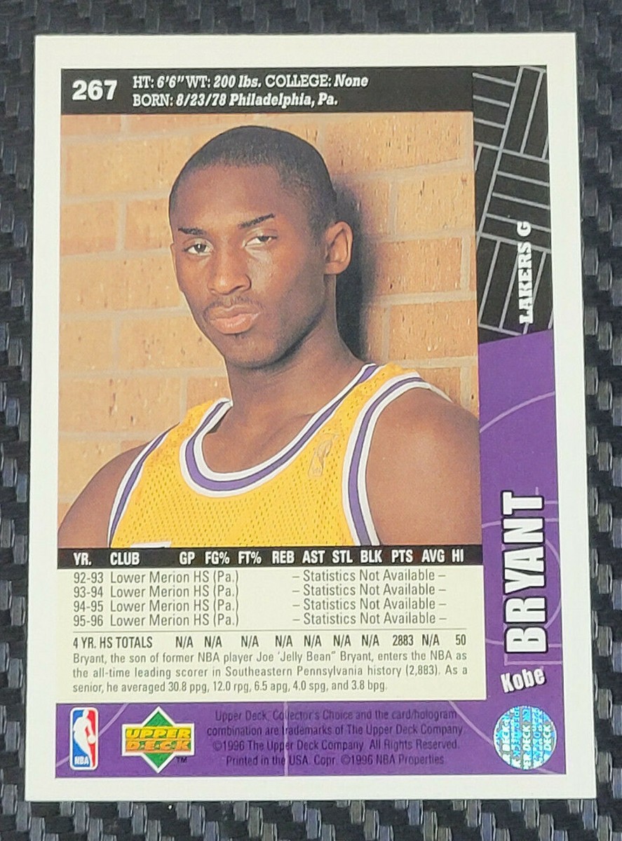1996-97 UPPER DECK COLLECTOR'S CHOICE - KOBE BRYANT - ROOKIE! | eBay