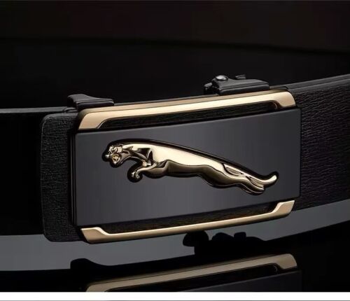 Luxury Men Genuine Leather Belt Automatic Buckle Ratchet Waist Strap Jeans. - Picture 7 of 24