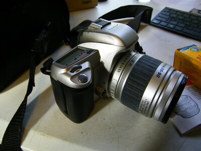 Pentax ZX-60 35mm SLR Film Camera w/Pentax 28-90 + Quanta ray 58mm