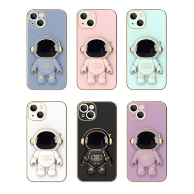 IPhone 13 Pro Max Case With Stand Astronaut Shockproof Hard Case For IPhone 16, 15, 14, 13, 12, 11 Pro Max - Multicolor IPhone 13 Transparent Case - Foto 8