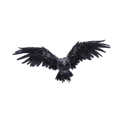 Dunkle Feder Eule Wandrelief | Geschenkartikel | Gothic | Wandbild