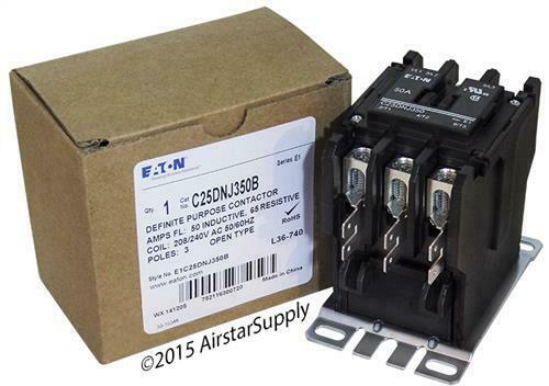 Eaton C25DNJ350B Style E1C25DNJ350B Definite Purpose Contactor New in Box