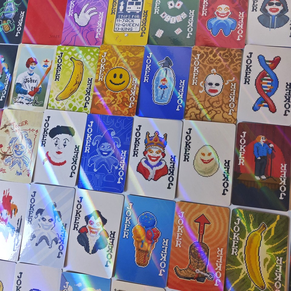 40×Balatro JOKER Cards Sparkle&Angled Glitter Set Collectible Custom ...