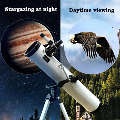 76/700 AZ Reflektor Teleskop  f/9.2 für Einsteiger Jupiters Wolkenbänder 350X