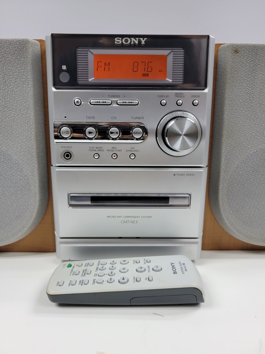Sony HCD-NE3 Mini Hi-Fi Stereo System CD Cassette Tape AM/FM +