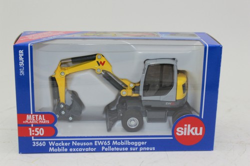 Siku 3560 Wacker Neuson EW 65 Mobilbagger mit Tieflöffel 1:50 Bagger NEU in OVP - Bild 2 von 10