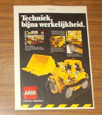 Rara Pubblicità LEGO Technic 856 Bulldozer 1979