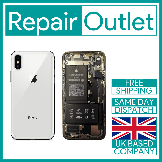 Iphone X Chassis Back Rear Cover Housings Grade C White 100 Genuine Uk Stock Ebay