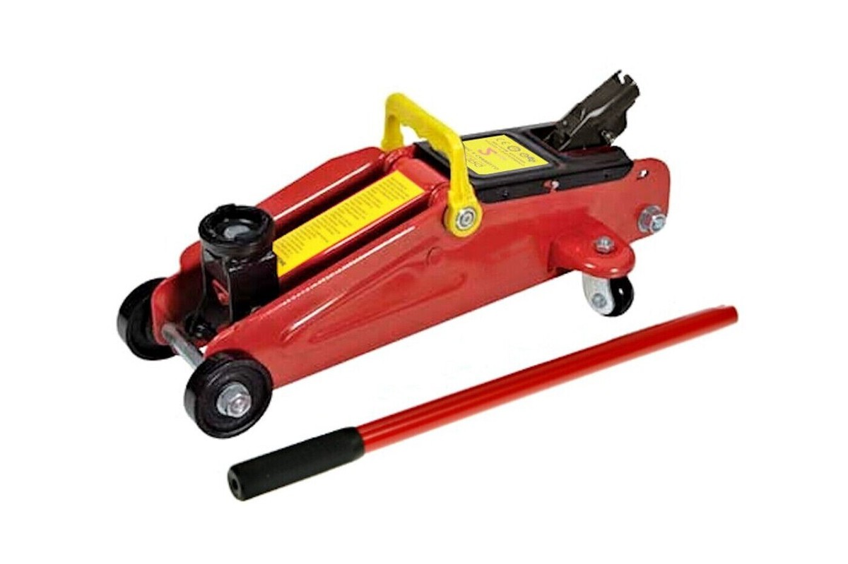 Cric Idraulico BAKAJI 2.5 Tonnellate | Per Auto E Moto | Giallo Con Ruote | Sollevamento 80-350mm - Foto 8