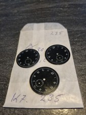 Original Ziffernblatt Schwarz Dienstuhr Militär Wehrmacht. K7.235