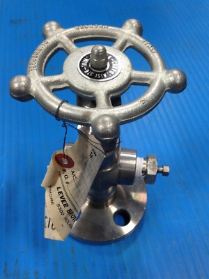 STAINLESS STEEL 3/4'' FLANGE MOUNT SHUTOFF VALVE ANSI 300 316 TECNOMATIC (I8)