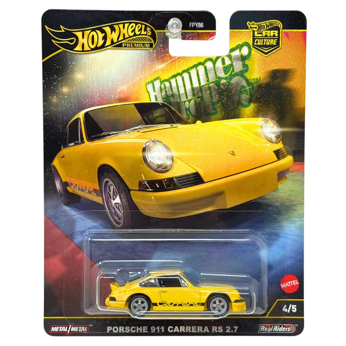 Hot Wheels Premium Hammer Drops Porsche 911 Carrera RS 2.7 1:64