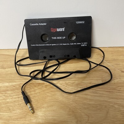 GIGAWARE CASSETTE ADAPTOR FOR iPod/MP3/CD/iPhone 1200632