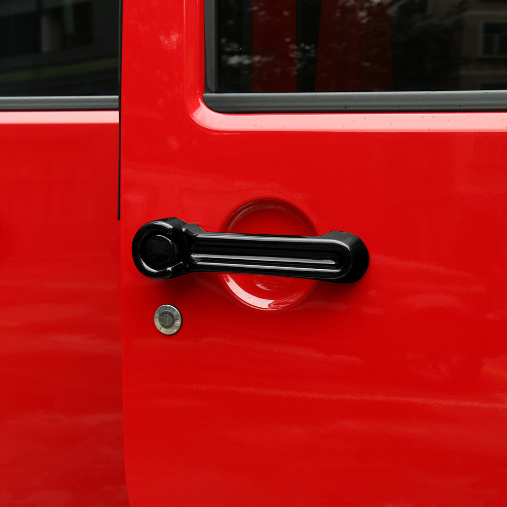 Black Exterior Door & Handle Decor Cover Trim Accessories For Jeep