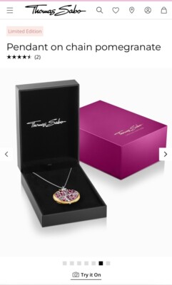 Thomas Sabo Limited Edition Granatapfel Halskette Neu mit Etikett